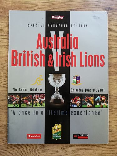 Australia v British Lions 1st Test 2001