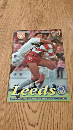Leeds v Wigan Jan 1994 Rugby League Programme