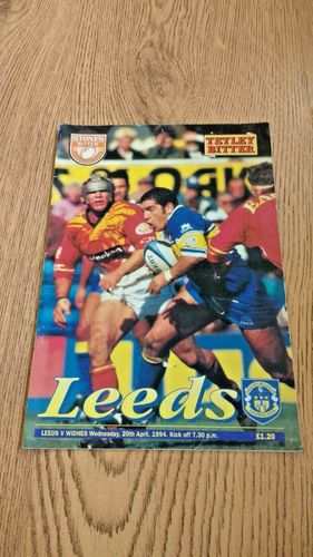 Leeds v Widnes Apr 1994 Rugby League Programme