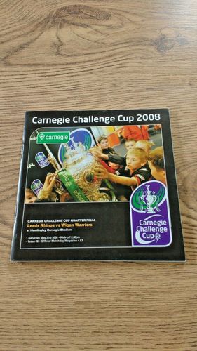 Leeds v Wigan May 2008 Challenge Cup Quarter-Final Rugby League Programme