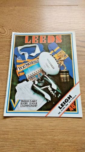 Leeds v Leigh Jan 1985 Rugby League Programme