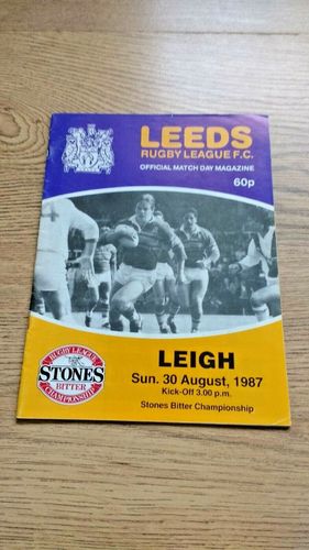 Leeds v Leigh Aug 1987 Rugby League Programme