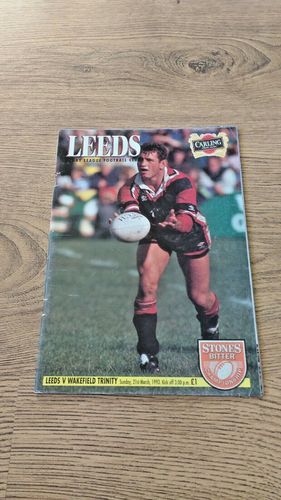 Leeds v Wakefield Trinity Mar 1993 Rugby League Programme