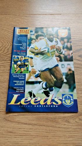 Leeds v Castleford Sept 1994 Rugby League Programme