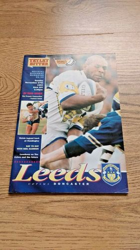 Leeds v Doncaster Nov 1994 Rugby League Programme