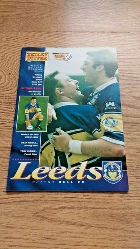 Leeds v Hull Apr 1995 Rugby League Programme