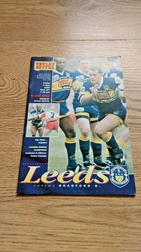 Leeds v Bradford Northern May 1995 Rugby League Programme