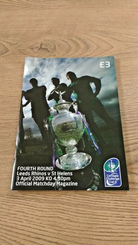 Leeds Rhinos v St Helens Apr 2009 Challenge Cup Rugby League Programme