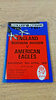 England Northern Division v American Eagles 1989 Rugby Programme
