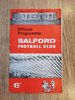 Salford v St Helens Sept 1967 Rugby League Programme