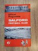 Salford v Whitehaven Oct 1967 Rugby League Programme