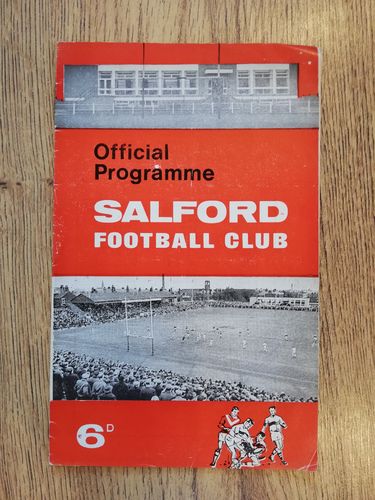 Salford v Batley Mar 1968 Rugby League Programme