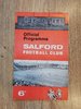 Salford v Warrington Mar 1969 Rugby League Programme