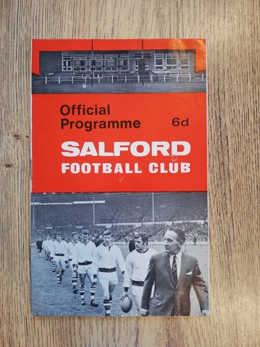 Salford v Wigan Sept 1969 Rugby League Programme