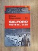 Salford v Wigan Sept 1969 Rugby League Programme