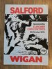 Salford v Wigan Oct 1979 BBC2 Floodlit Trophy Rugby League Programme