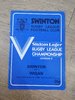 Swinton v Wigan Dec 1980 Rugby League Programme