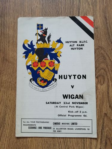 Huyton v Wigan Nov 1968