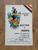 Huyton v Widnes Mar 1970 Rugby League Programme