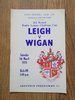 Leigh v Wigan Mar 1970 Challenge Cup Rugby League Programme
