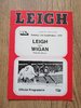 Leigh v Wigan Sept 1978 Rugby League Programme