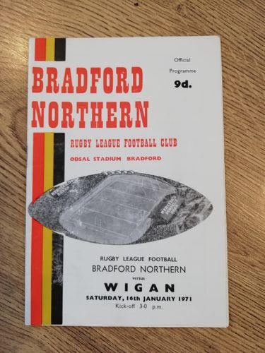 Bradford Northern v Wigan Jan 1971