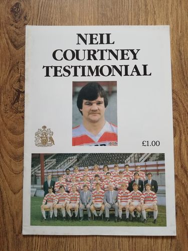 Neil Courtney - Wigan 1985 Rugby League Testimonial Brochure