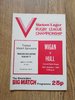 Wigan v Hull Oct 1981 Rugby League Programme