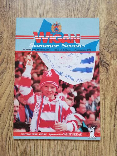 Wigan Summer Sevens Aug 1991 Rugby League Programme