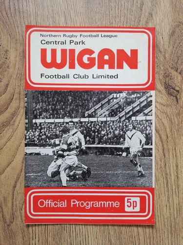 Wigan v Leigh Mar 1973 Rugby League Programme