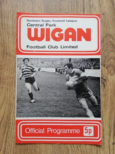 Wigan v Swinton Mar 1973 Rugby League Programme