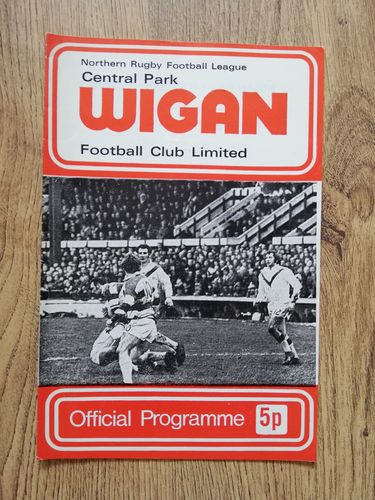 Wigan v Salford Apr 1973 Rugby League Programme