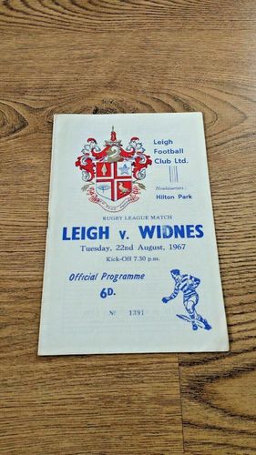 Leigh v Widnes Aug 1967 Rugby League Programme