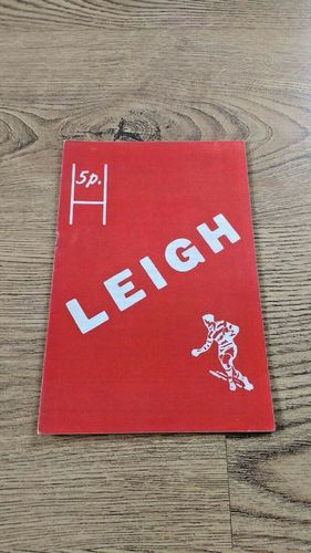 Leigh v Huddersfield Feb 1972 Rugby League Programme