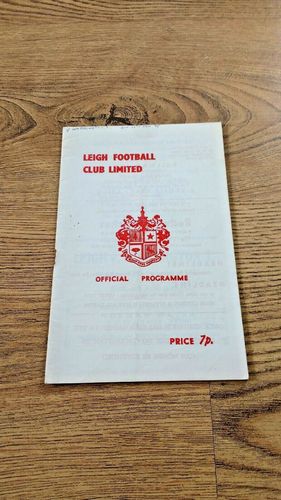Leigh v Workington Town Jan 1975 Rugby League Programme