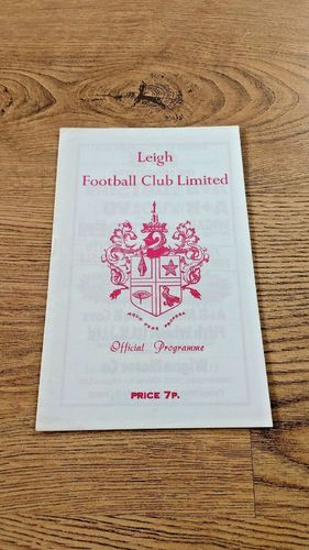 Leigh v Bramley Nov 1975 Rugby League Programme