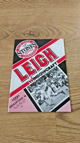 Leigh v Bradford Northern Mar 1988 Rugby League Programme