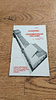 Liverpool v Loughborough Colleges Sept 1966 Rugby Programme