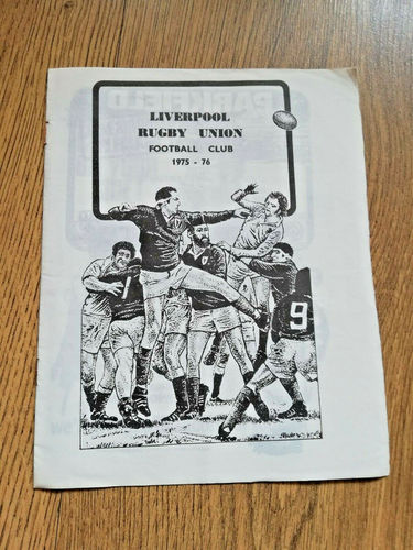 Liverpool v Halifax Nov 1975 Rugby Programme