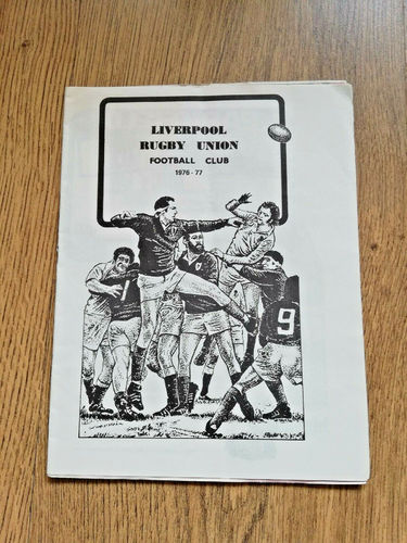 Liverpool v Manchester Dec 1976 Rugby Programme