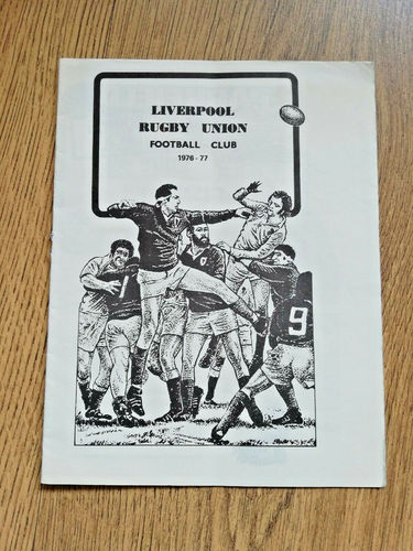 Liverpool v Sale Feb 1977 Rugby Programme