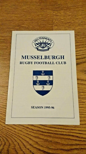 Musselburgh v Corstorphine Sept 1995 Rugby Programme