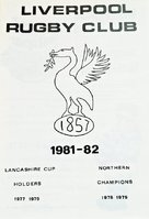 Liverpool Rugby Union Programmes