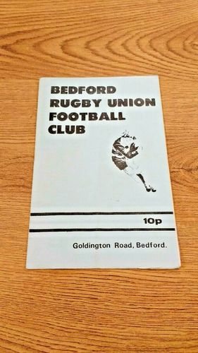 Bedford v London Irish Sept 1978 Rugby Programme