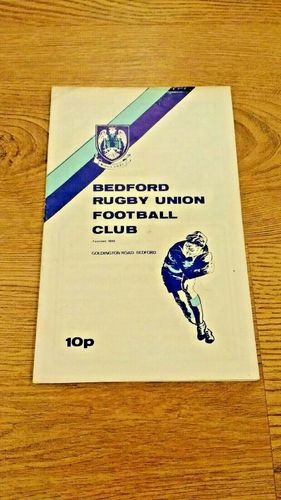 Bedford v London Welsh Feb 1980 Rugby Programme