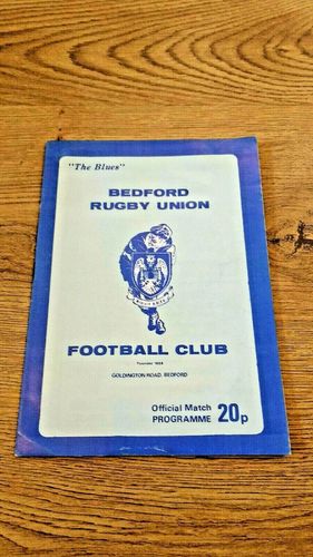 Bedford v Headingley Feb 1983 Rugby Programme