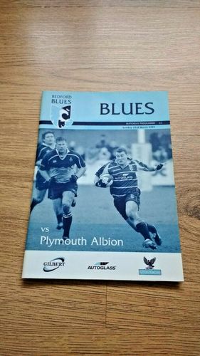 Bedford v Plymouth Albion Mar 2003 Rugby Programme