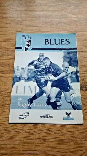 Bedford v Rugby Lions Aug 2003 Rugby Programme