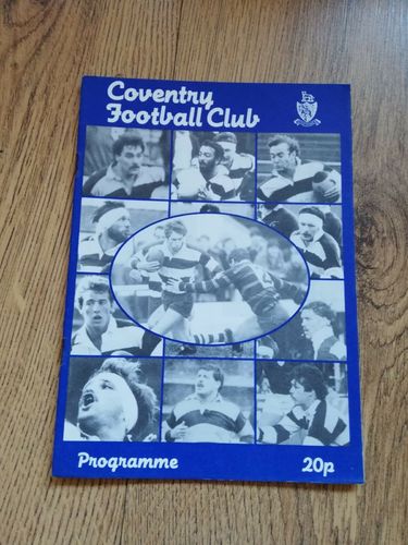 Coventry v London Welsh Mar 1985 John Player Special Cup Semi-Final Rugby Programme