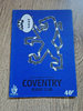 Coventry v Rugby Oct 1989 Rugby Programme